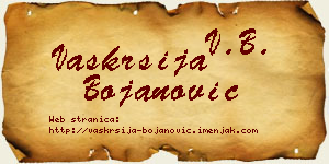 Vaskrsija Bojanović vizit kartica